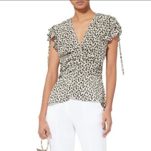 Veronica Beard Silk Floral Blouse Size: 2